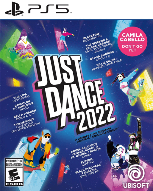 Just Dance 2022 box art for Playstation 5